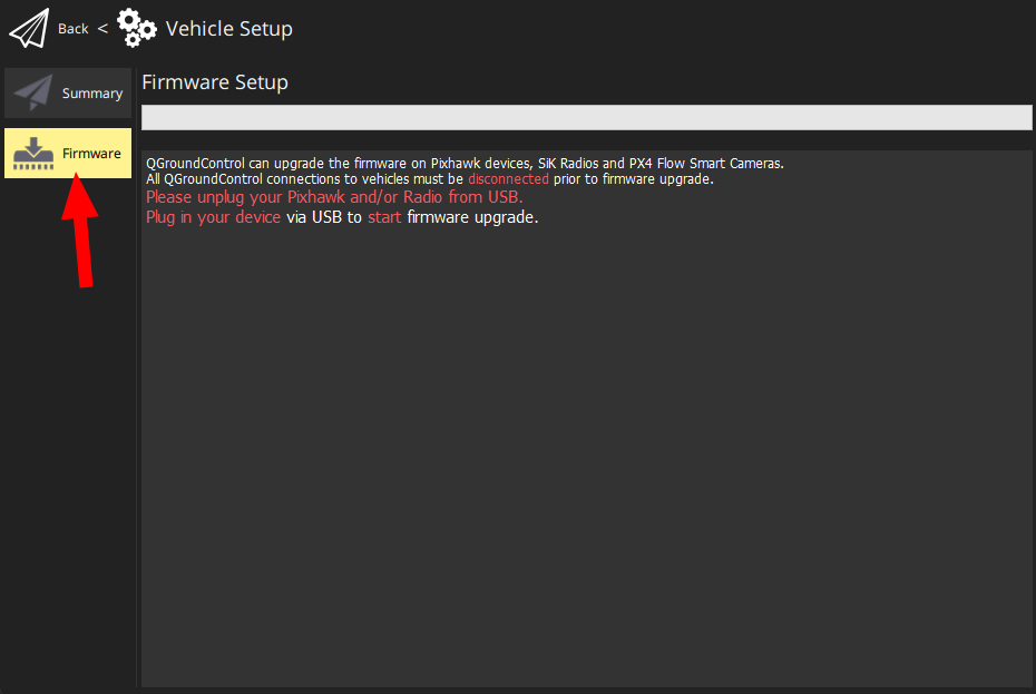 Firmware Menu